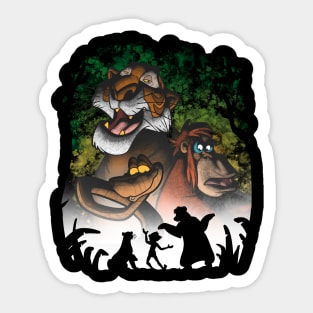 Jungle villains Sticker